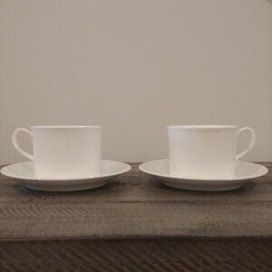 Royal Worcester Fine Bone China England set of two coffee cups and sauce…